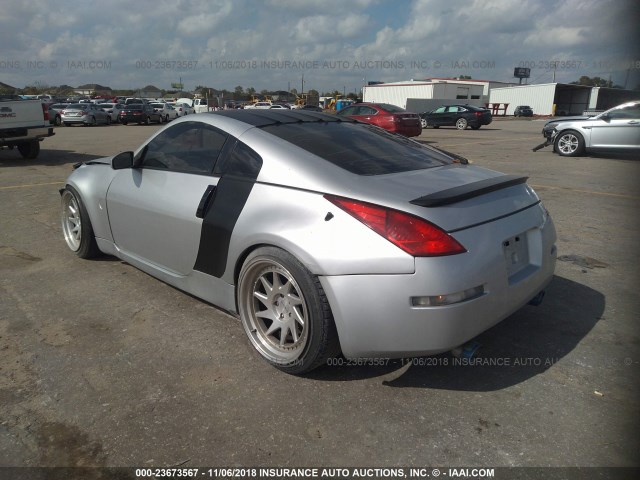 JN1BZ34D18M700131 - 2008 NISSAN 350Z COUPE SILVER photo 3