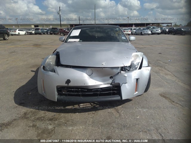 JN1BZ34D18M700131 - 2008 NISSAN 350Z COUPE SILVER photo 6