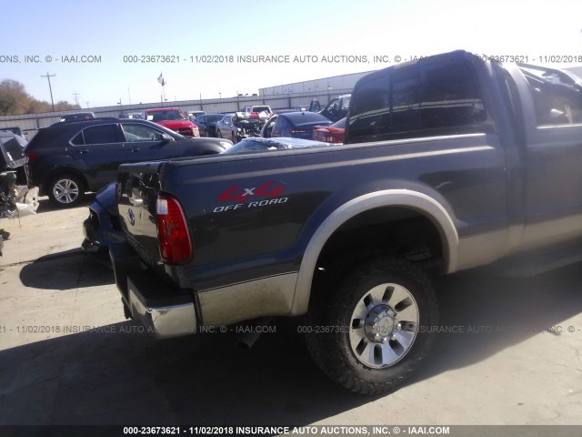 1FTWW31Y38EB09632 - 2008 FORD F350 SRW SUPER DUTY BLACK photo 4