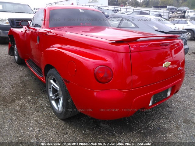 1GCES14P54B110193 - 2004 CHEVROLET SSR RED photo 3