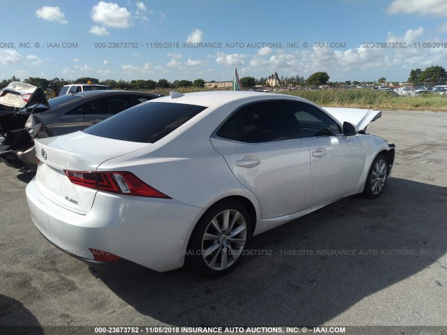 JTHBA1D20G5017870 - 2016 LEXUS IS 200T WHITE photo 4