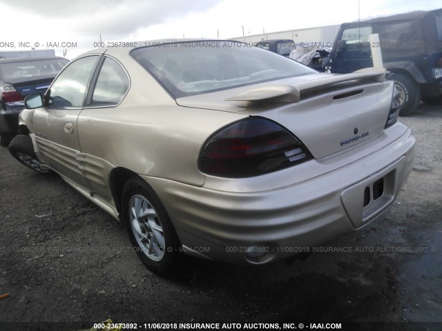 1G2NF12T81M543502 - 2001 PONTIAC GRAND AM SE1 GOLD photo 3