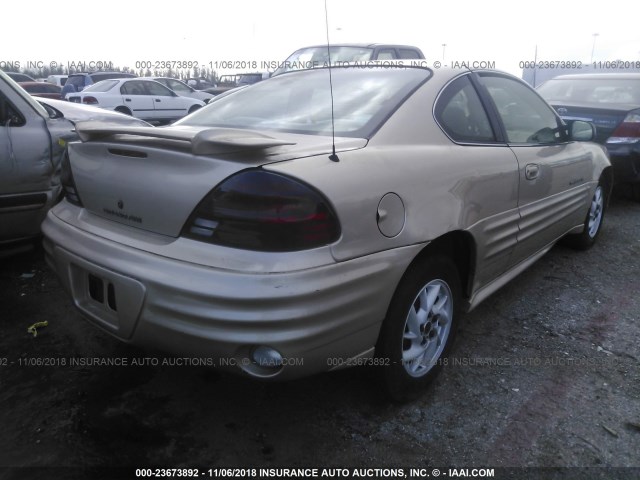 1G2NF12T81M543502 - 2001 PONTIAC GRAND AM SE1 GOLD photo 4