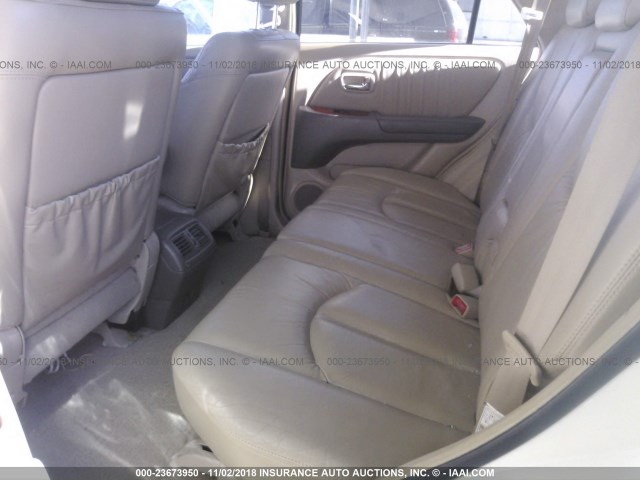 JTJGF10U520142382 - 2002 LEXUS RX 300 WHITE photo 8