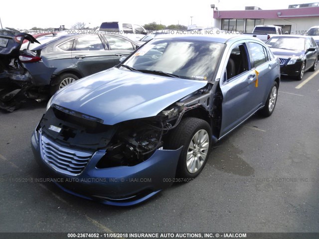 1C3BC4FB8BN576395 - 2011 CHRYSLER 200 LX BLUE photo 2