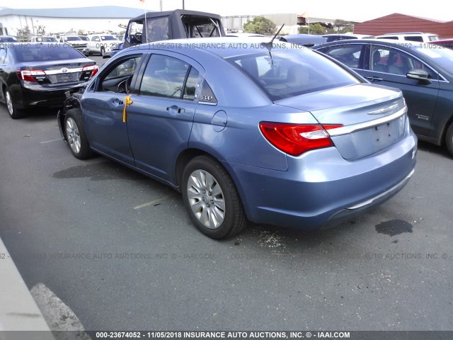 1C3BC4FB8BN576395 - 2011 CHRYSLER 200 LX BLUE photo 3