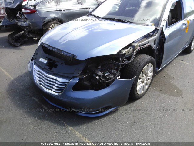 1C3BC4FB8BN576395 - 2011 CHRYSLER 200 LX BLUE photo 6