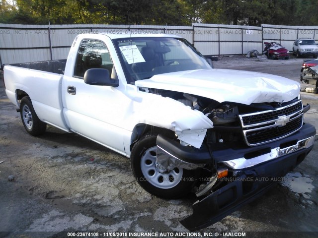 3GCEC14X57G155465 - 2007 CHEVROLET SILVERADO C1500 CLASSIC WHITE photo 1