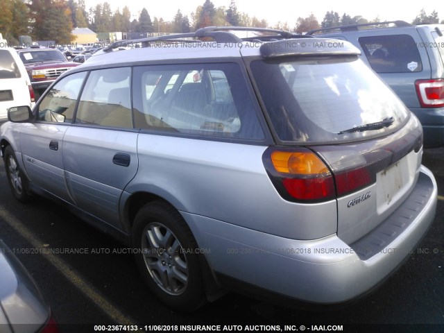 4S3BH675847621747 - 2004 SUBARU LEGACY OUTBACK AWP SILVER photo 3