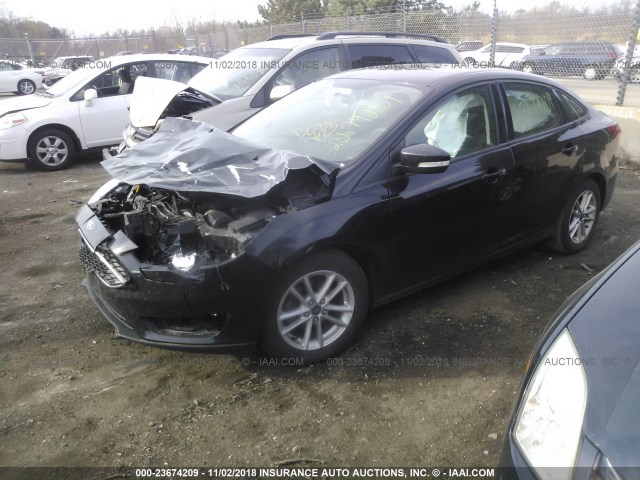 1FADP3F24FL239247 - 2015 FORD FOCUS SE BLACK photo 2