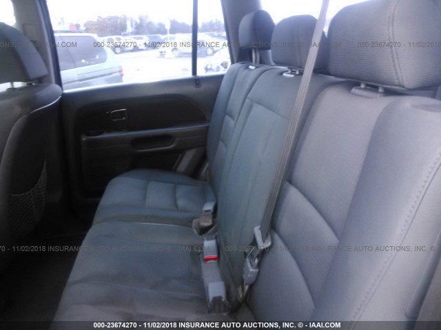 5FNYF28147B017003 - 2007 HONDA PILOT LX BURGUNDY photo 8