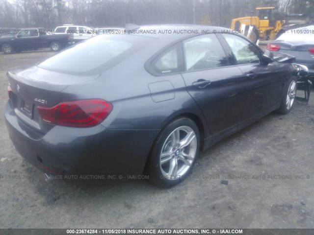 WBA4J7C57KBM74580 - 2019 BMW 440XI GRAN COUPE GRAY photo 4