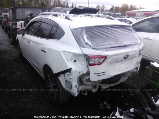 4S3GTAU6XH3721513 - 2017 SUBARU IMPREZA LIMITED WHITE photo 3