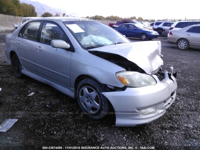 1NXBR32E23Z121677 - 2003 TOYOTA COROLLA CE/LE/S SILVER photo 1