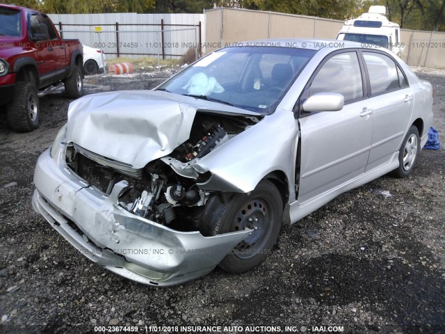 1NXBR32E23Z121677 - 2003 TOYOTA COROLLA CE/LE/S SILVER photo 2