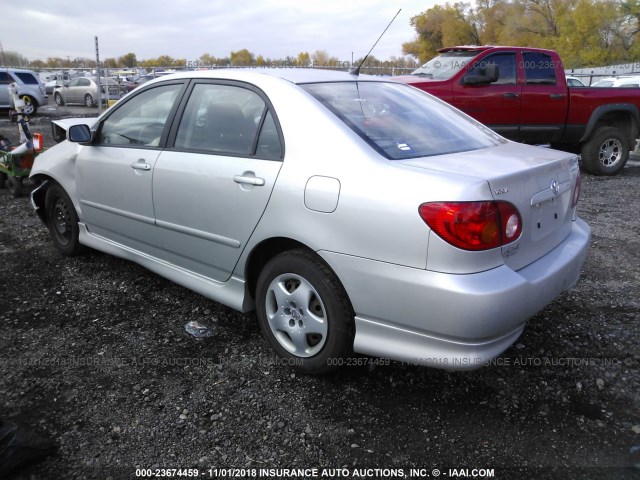 1NXBR32E23Z121677 - 2003 TOYOTA COROLLA CE/LE/S SILVER photo 3