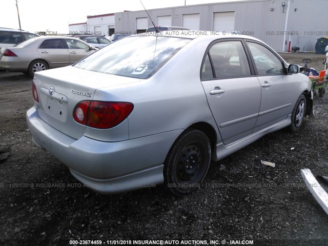 1NXBR32E23Z121677 - 2003 TOYOTA COROLLA CE/LE/S SILVER photo 4