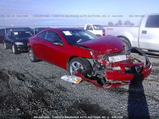 1G2ZH18N874109318 - 2007 PONTIAC G6 GT RED photo 1