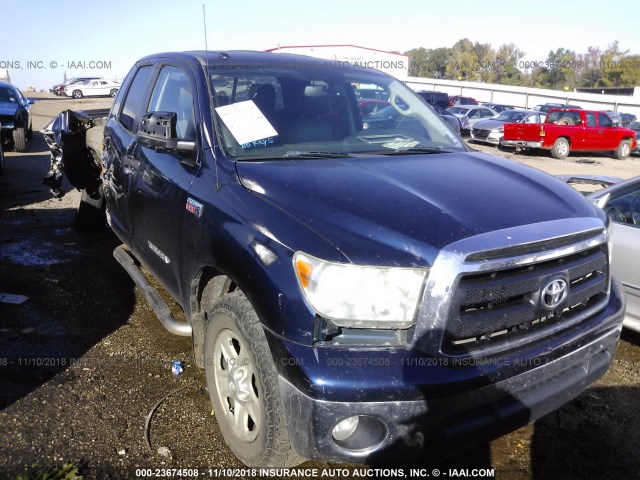 5TFRY5F14BX112131 - 2011 TOYOTA TUNDRA DOUBLE CAB SR5 BLUE photo 1