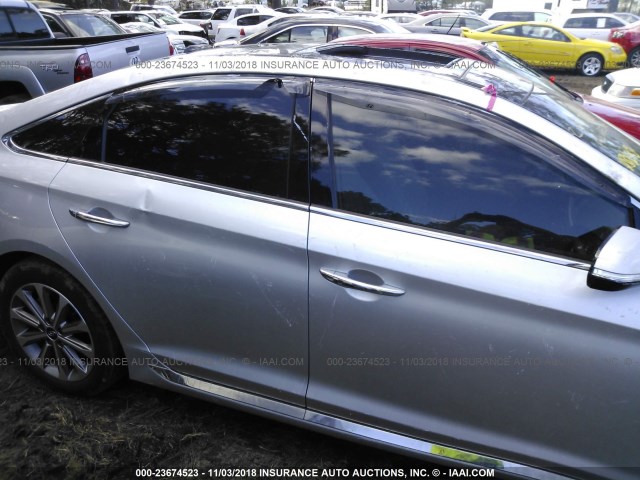 5NPE34AF0GH407482 - 2016 HYUNDAI SONATA SPORT/LIMITED SILVER photo 6