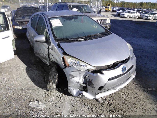 JTDKDTB31C1519093 - 2012 TOYOTA PRIUS C GRAY photo 1