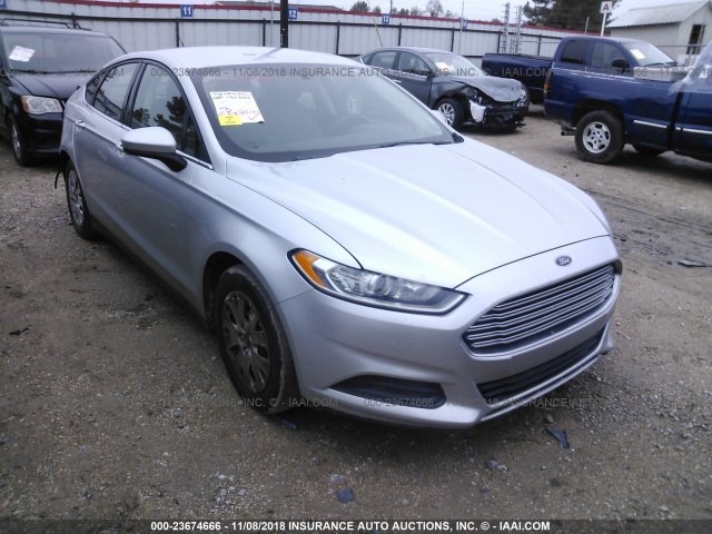 1FA6P0G71E5367742 - 2014 FORD FUSION S SILVER photo 1