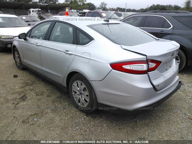 1FA6P0G71E5367742 - 2014 FORD FUSION S SILVER photo 3