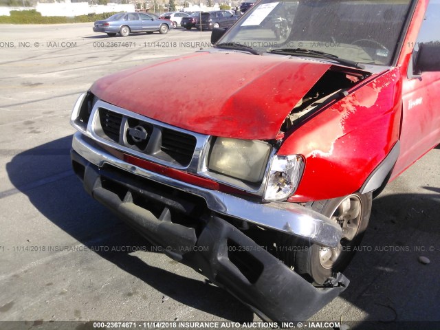 1N6DD26S4WC386310 - 1998 NISSAN FRONTIER KING CAB XE/KING CAB SE RED photo 6