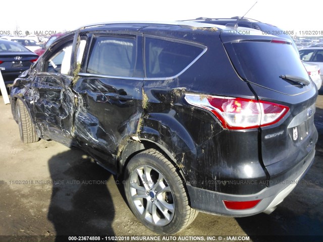 1FMCU0J94EUA87038 - 2014 FORD ESCAPE TITANIUM BLACK photo 3