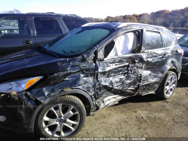 1FMCU0J94EUA87038 - 2014 FORD ESCAPE TITANIUM BLACK photo 6