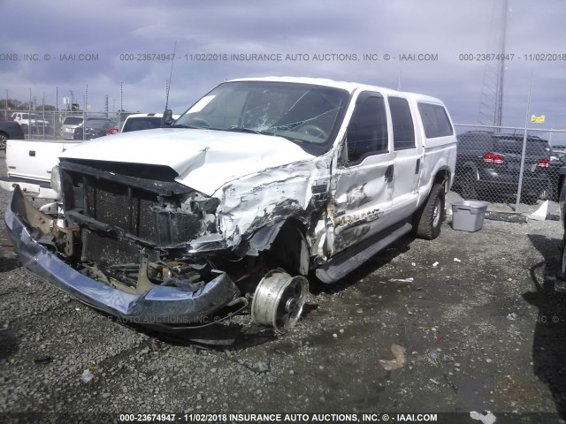 1FTSW31F82ED41535 - 2002 FORD F350 SRW SUPER DUTY WHITE photo 2