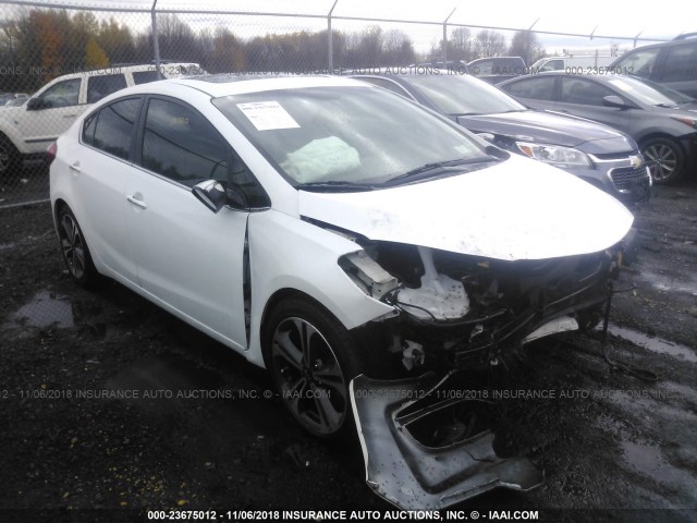 KNAFZ4A85F5264416 - 2015 KIA FORTE EX WHITE photo 1