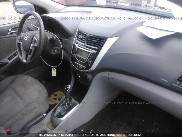 KMHCU4AE3CU251803 - 2012 HYUNDAI ACCENT GLS/GS/SE BLACK photo 5