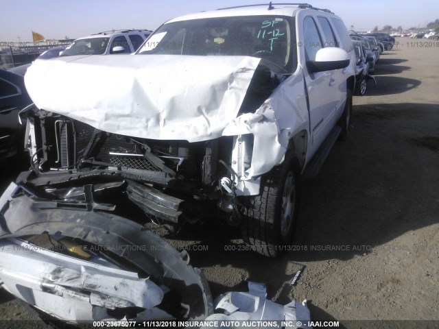 1GNSCJE04DR355518 - 2013 CHEVROLET SUBURBAN C1500 LT WHITE photo 6