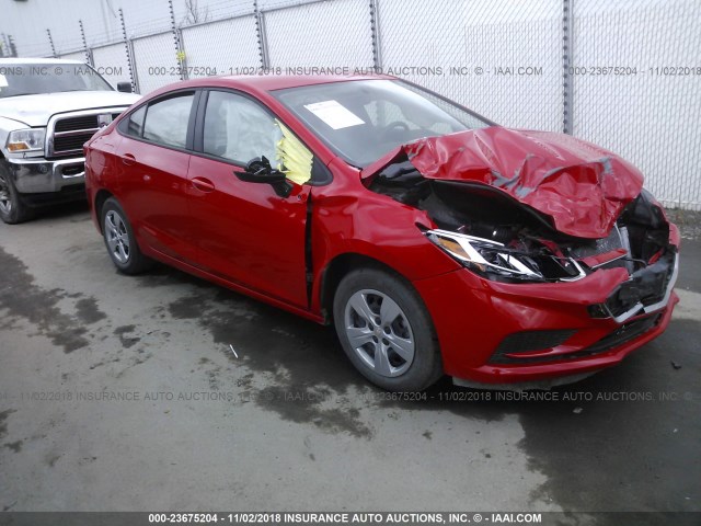 1G1BB5SMXH7240765 - 2017 CHEVROLET CRUZE LS RED photo 1