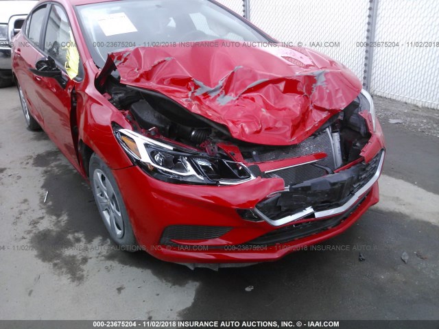 1G1BB5SMXH7240765 - 2017 CHEVROLET CRUZE LS RED photo 6