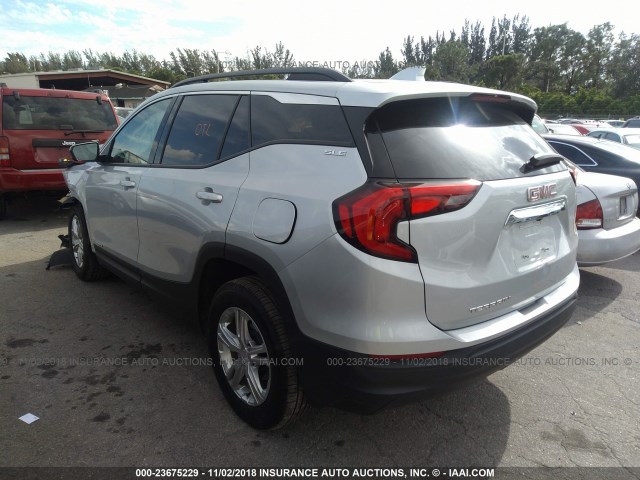 3GKALMEV1JL208372 - 2018 GMC TERRAIN SLE SILVER photo 3