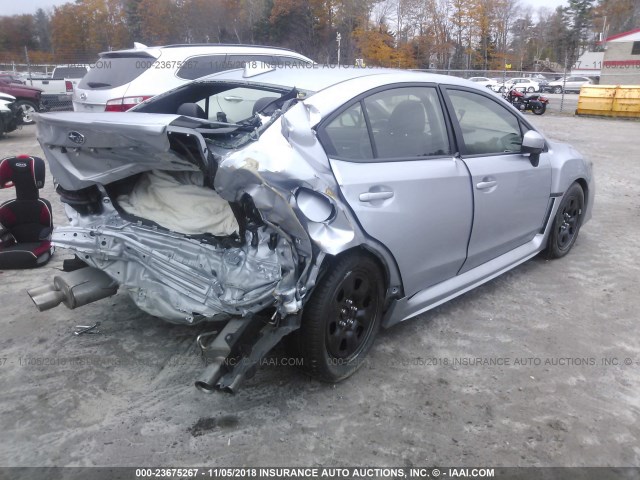 JF1VA1J66G9806268 - 2016 SUBARU WRX LIMITED SILVER photo 4