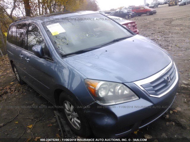 5FNRL38648B032844 - 2008 HONDA ODYSSEY EXL Light Blue photo 1