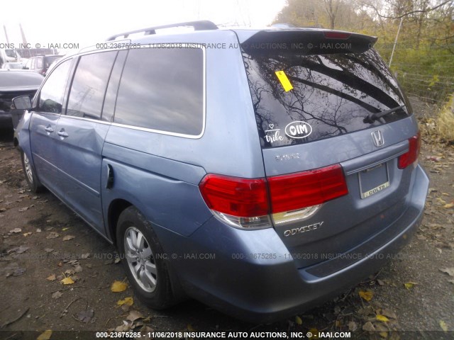 5FNRL38648B032844 - 2008 HONDA ODYSSEY EXL Light Blue photo 3