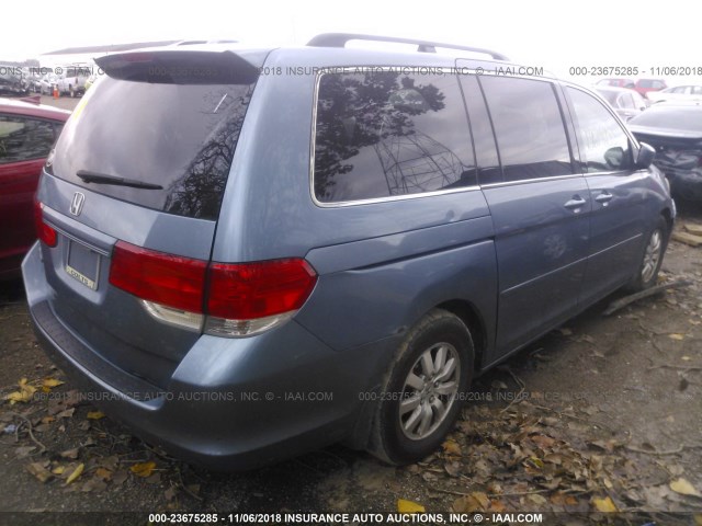 5FNRL38648B032844 - 2008 HONDA ODYSSEY EXL Light Blue photo 4