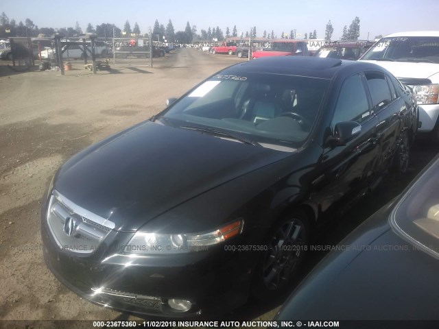 19UUA76528A000986 - 2008 ACURA TL TYPE S BLACK photo 2