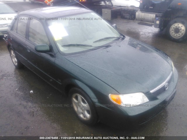 JM1BJ226910478891 - 2001 MAZDA PROTEGE LX/ES მწვანე ფოტო 1