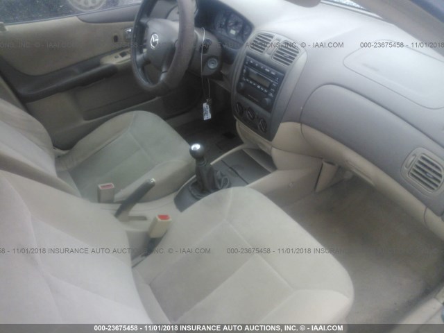 JM1BJ226910478891 - 2001 MAZDA PROTEGE LX/ES მწვანე ფოტო 5