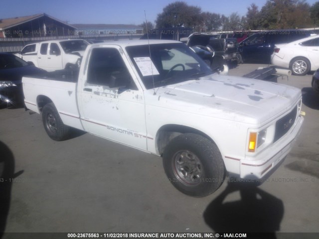 1GTCS14R2M8536221 - 1991 GMC SONOMA WHITE photo 1