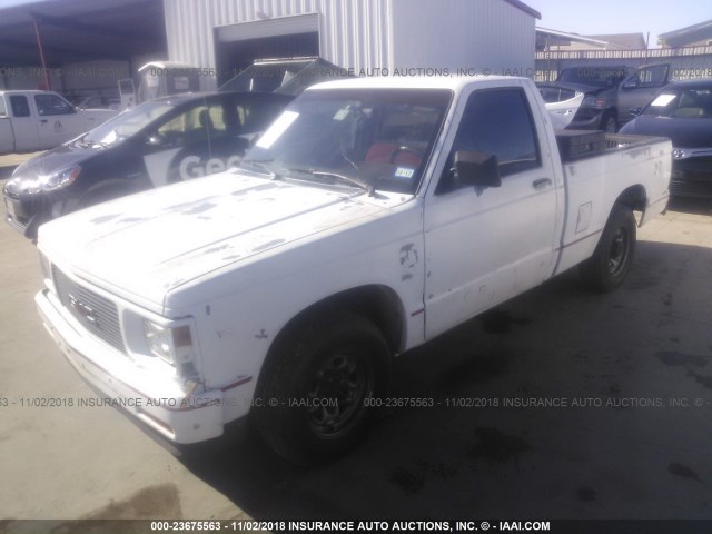 1GTCS14R2M8536221 - 1991 GMC SONOMA WHITE photo 2