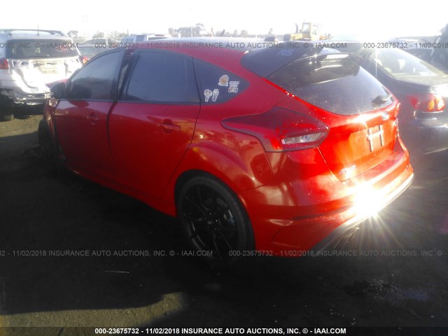 WF0DP3TH0J4127922 - 2018 FORD FOCUS RS RED photo 3