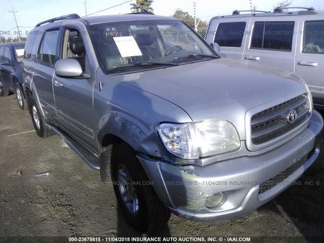 5TDZT34A43S153307 - 2003 TOYOTA SEQUOIA SR5 SILVER photo 1