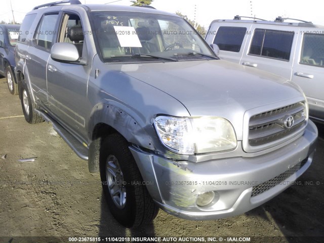 5TDZT34A43S153307 - 2003 TOYOTA SEQUOIA SR5 SILVER photo 6