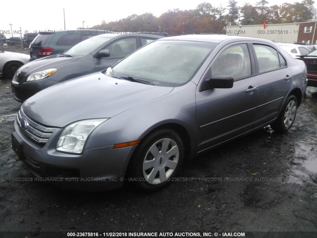 3FAHP06Z97R257520 - 2007 FORD FUSION S GRAY photo 2